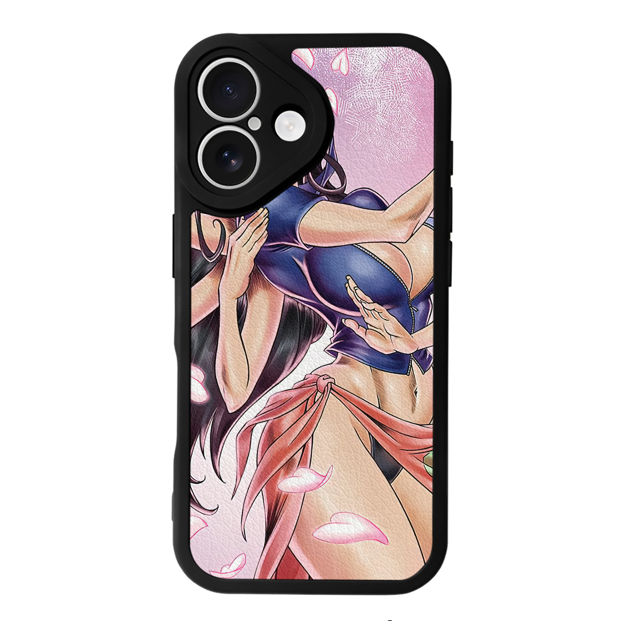 （画像用） ワンピース ONE PIECE 【iPhone 16シリーズ対応】シリコンスマホケース（レザー調） 材質：シリコン
